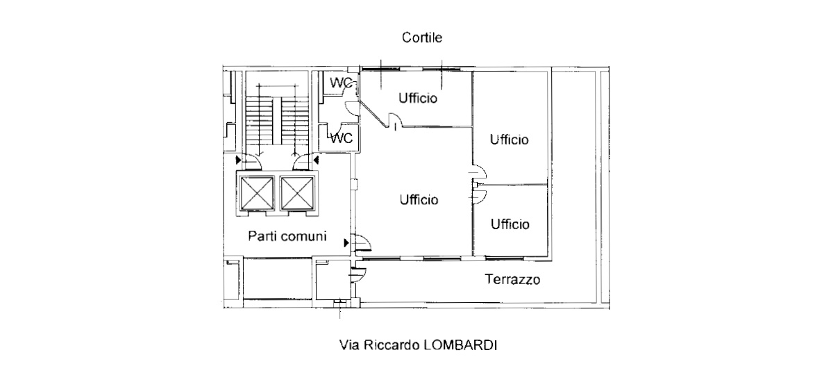 Planimetria ufficio 20/C06 Planimetria ufficio 20/C06